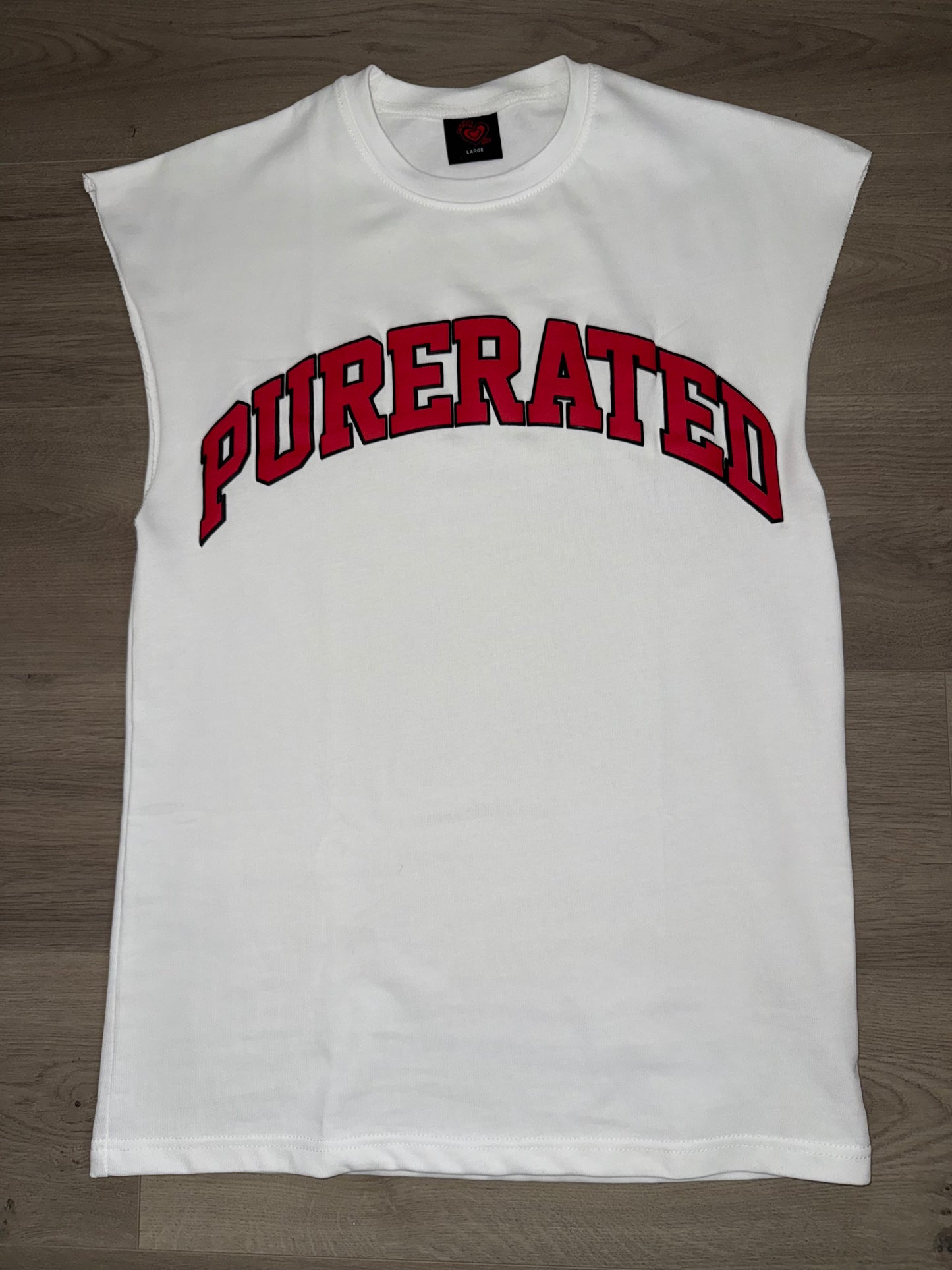 PURERATED Sleeveless TShirt(Red)